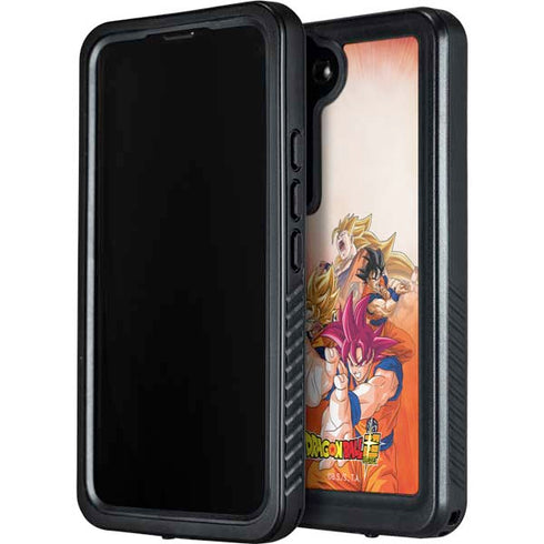Dragon Ball Super Goku Evolution Galaxy S24 Plus Waterproof Case